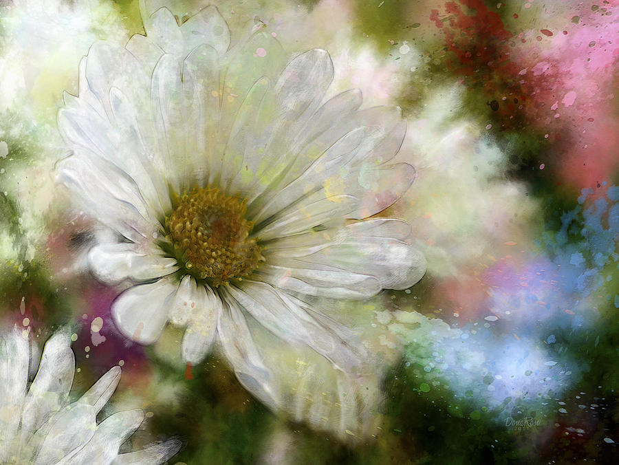 Flowers Still Life Digital Art - Sparkling Flower by   DonaRose