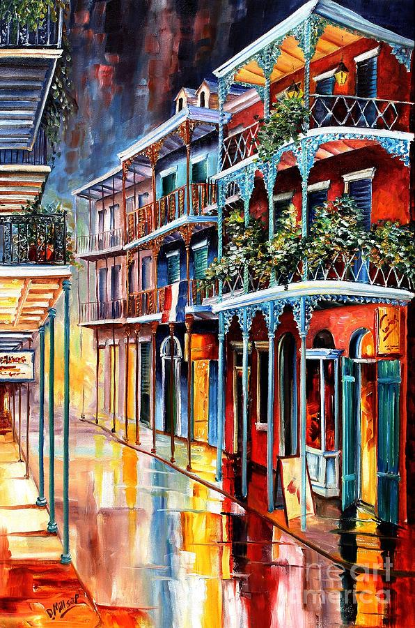 New Orleans Painting - Sparkling French Quarter by Diane Millsap