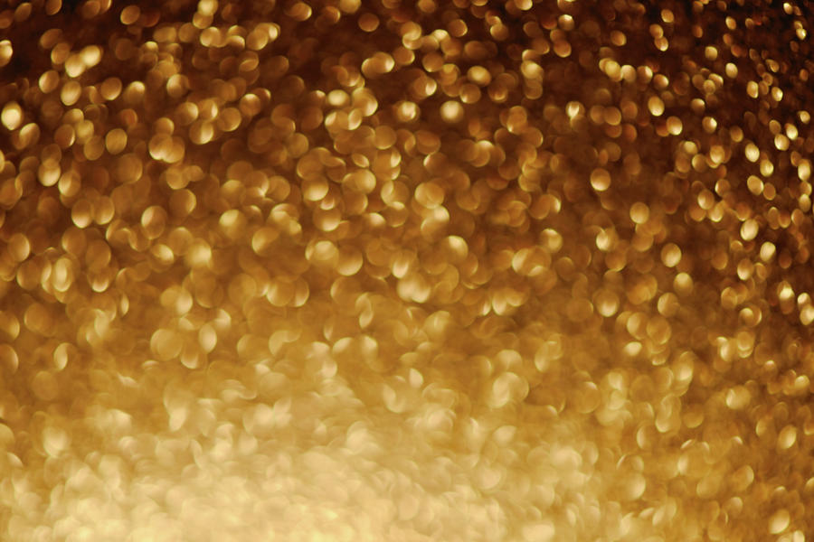 Sparkling Gold Background Photograph by Moncherie