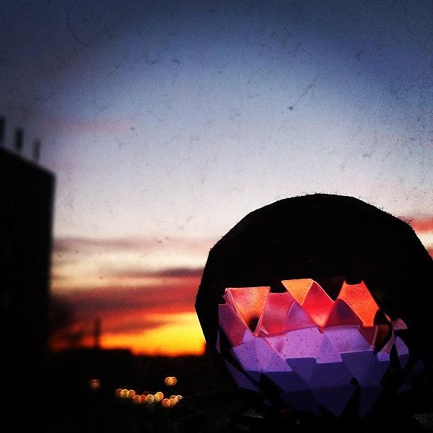 Sunset Photograph - #sparkly #sunset #clouds #crystal #ball by Shawn Who