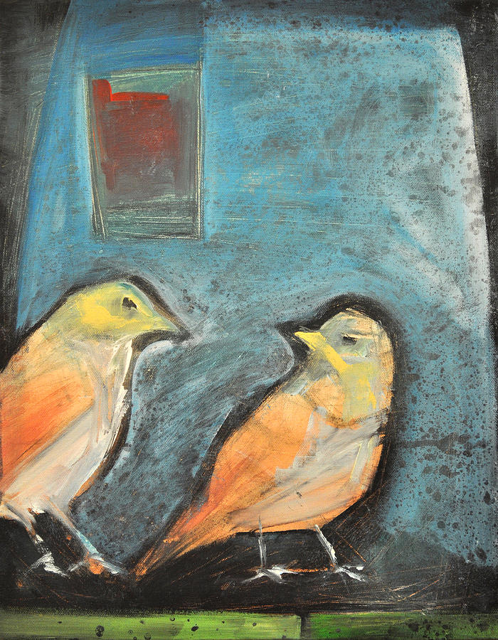Sparrows Painting by Tim Nyberg