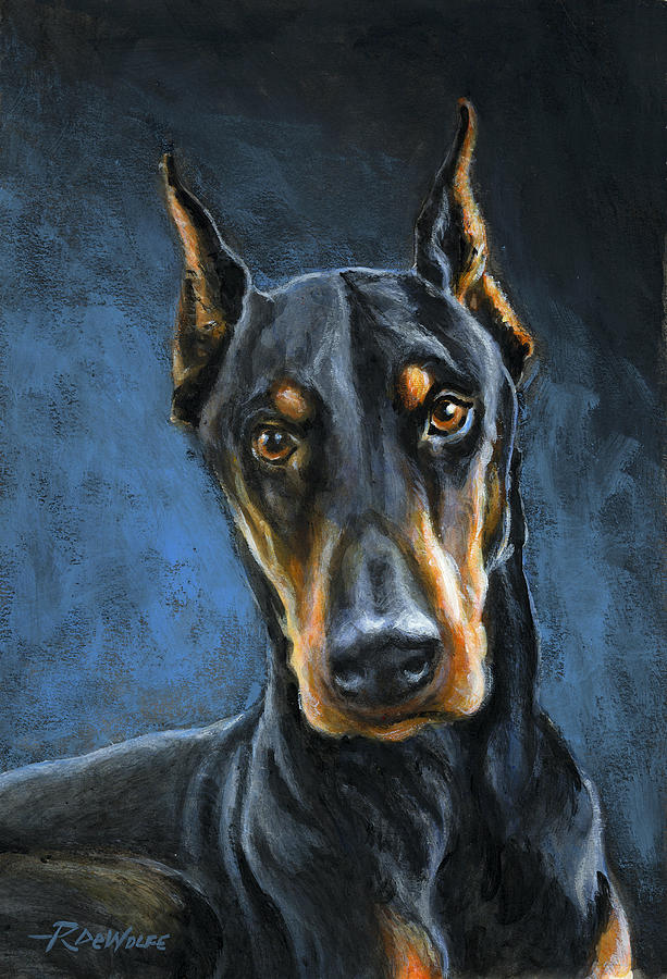 Dog Painting - Spartacus by Richard De Wolfe