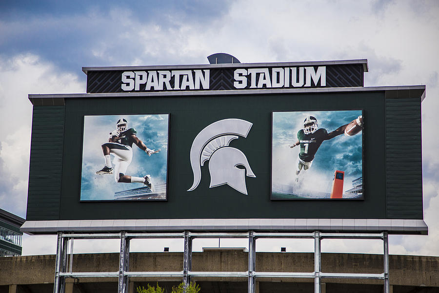 Spartan Stadium Scoreboard  Photograph by John McGraw