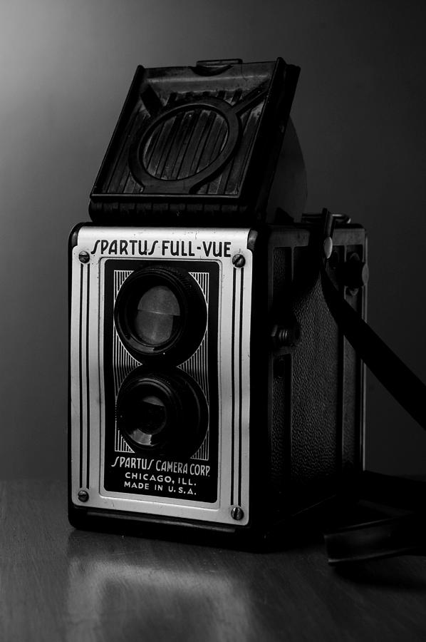 Spartus Vintage Camera In Black And White Photograph By Rebecca Brittain Fine Art America