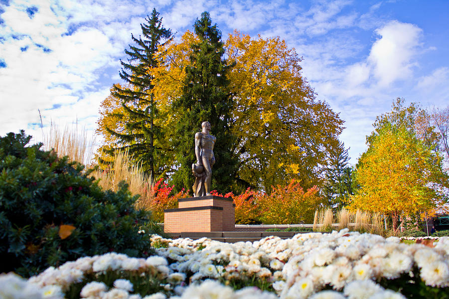 Sparty in Autumn  Photograph by John McGraw