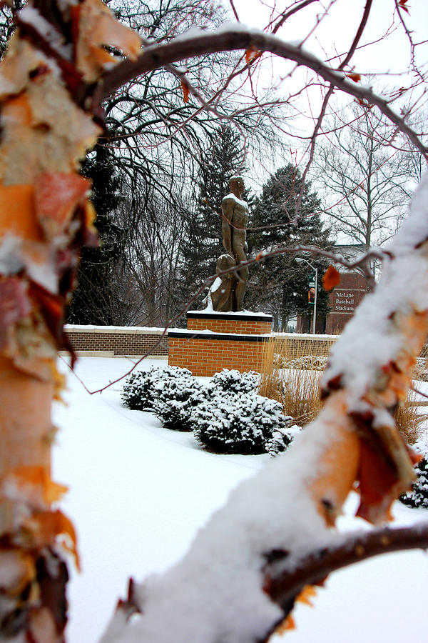 Sparty in the Winter Photograph by John McGraw