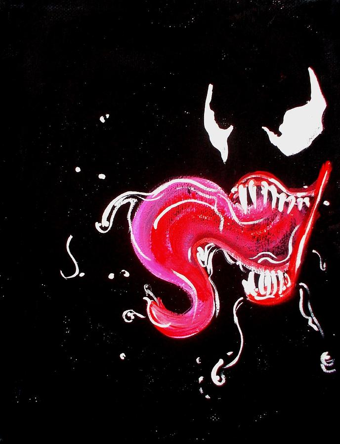Venom Tongue  Painting by Marisela Mungia