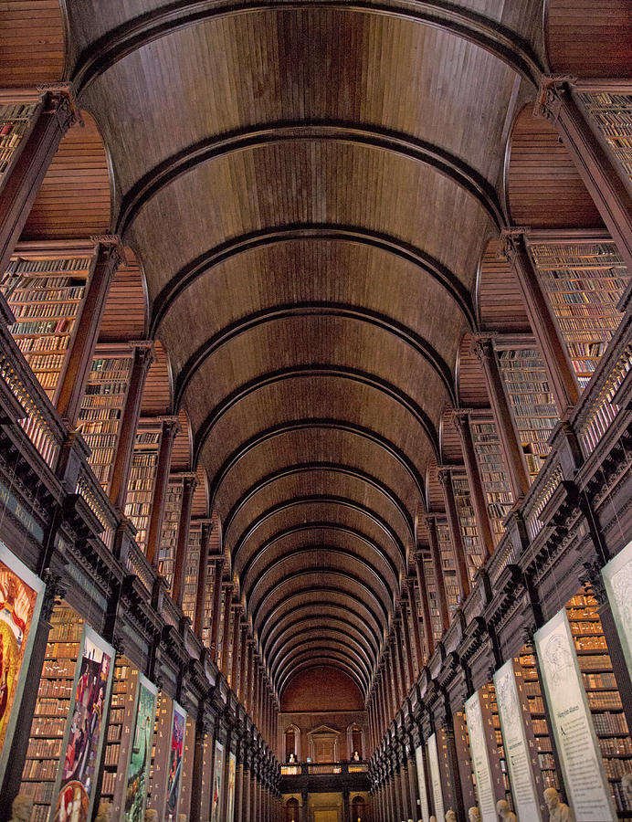 Speaking Shelves Of Trinity College Photograph