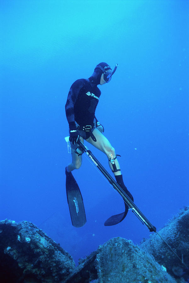 Spearfishing Photograph by Science Photo Library Spearfishing Photograph by Science Photo Library
