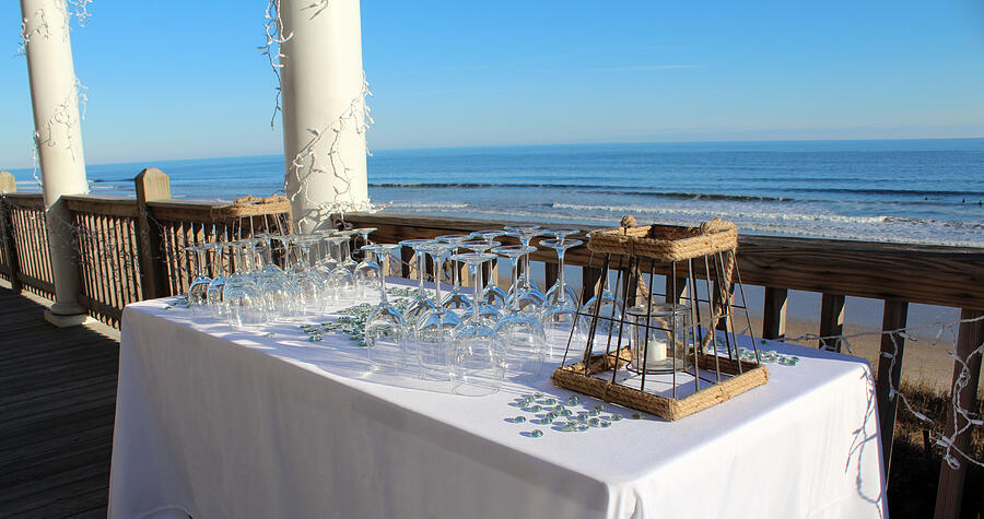 Special Event At The Beach Photograph by Cynthia Guinn