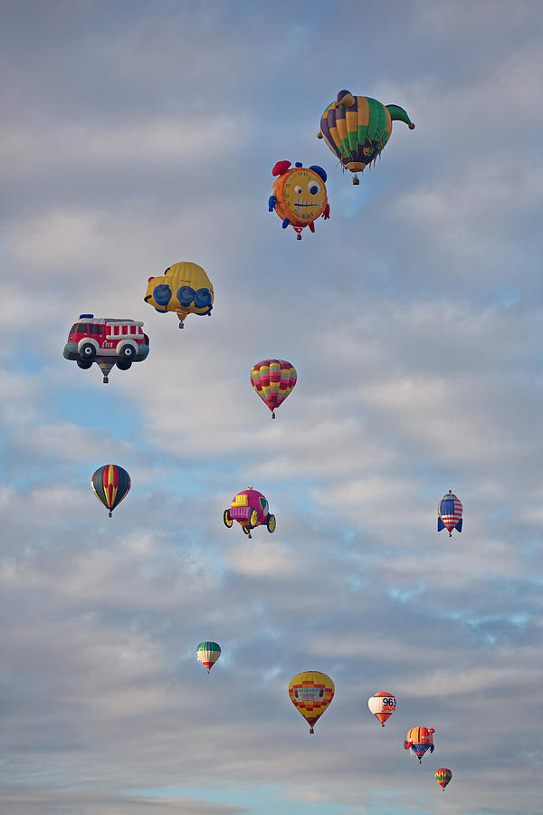 Special Shape Balloons Photograph by Jack Nevitt