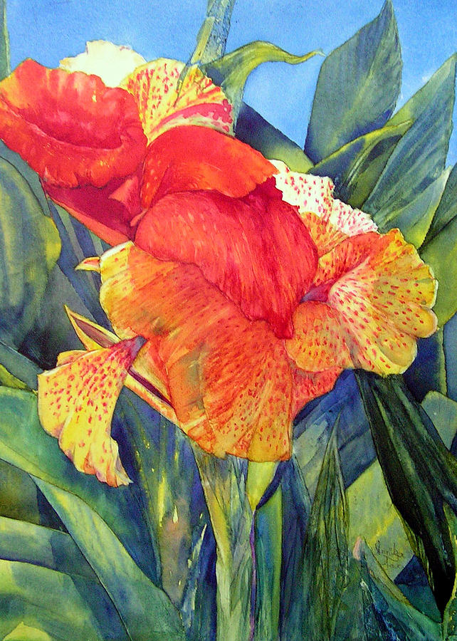 Speckled Canna Painting by Annika Farmer