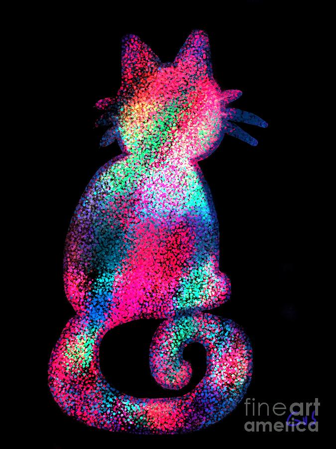 Speckled Cat 2 Digital Art by Nick Gustafson