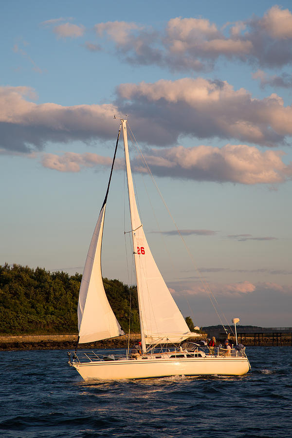Boston Photograph - Spectacle Island Sailing by Allan Morrison