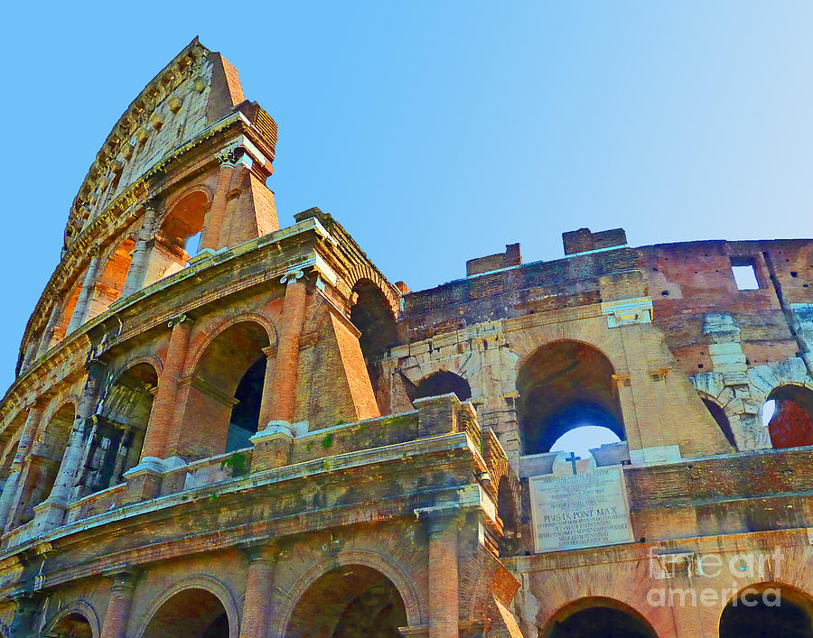 Roman Colosseum 1 Photograph by Cheryl Del Toro
