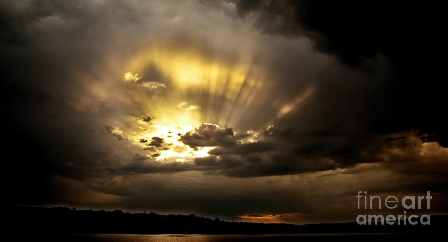 Spectacular Crepuscular - Sunset Photograph by Geoff Childs