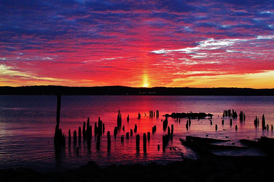 Spectacular Hudson Sunrise Photograph by Thomas  McGuire
