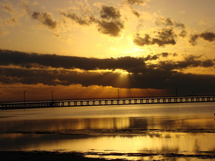 Nature Photograph - Spectacular Coastal Sunrise Two by Linda Cox