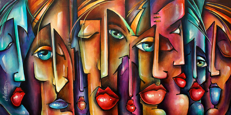 Spectators Painting by Michael Lang