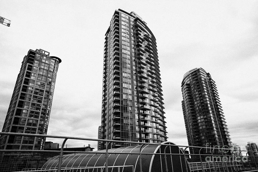 spectrum condo towers in downtown Vancouver BC Canada Photograph by Joe Fox