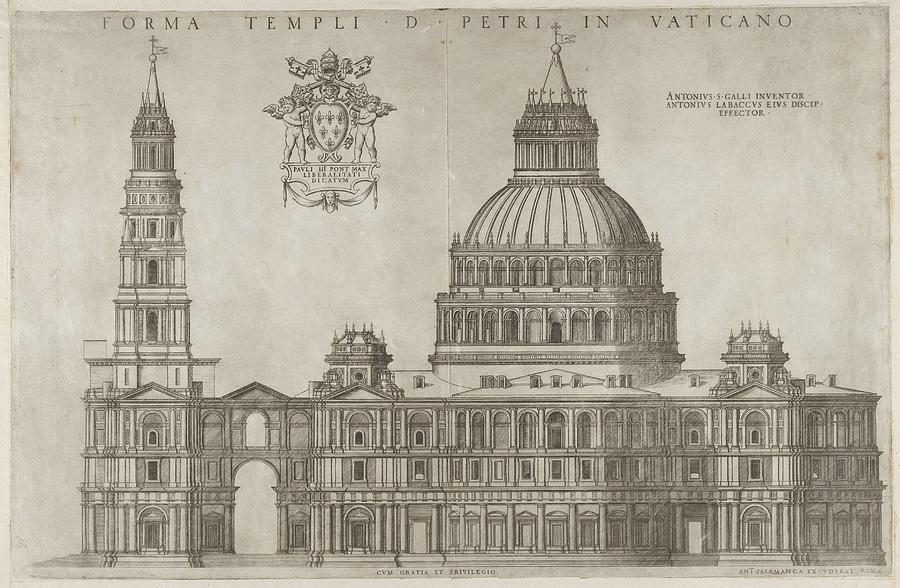 Speculum Romanae Magnificentiae Design Drawing by After Antonio da ...