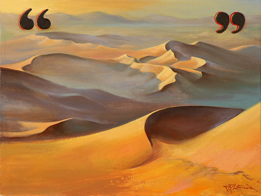 Sunset Painting - Speechless in the Sahara by Dave Datsuzoku