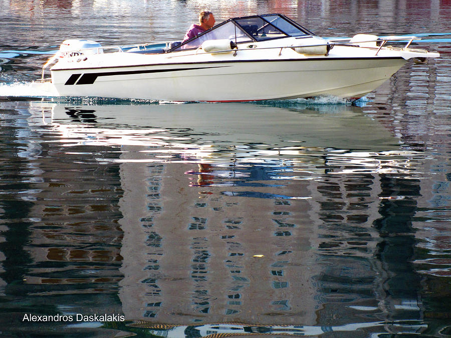 Speed Boat in Hydra Photograph by Alexandros Daskalakis