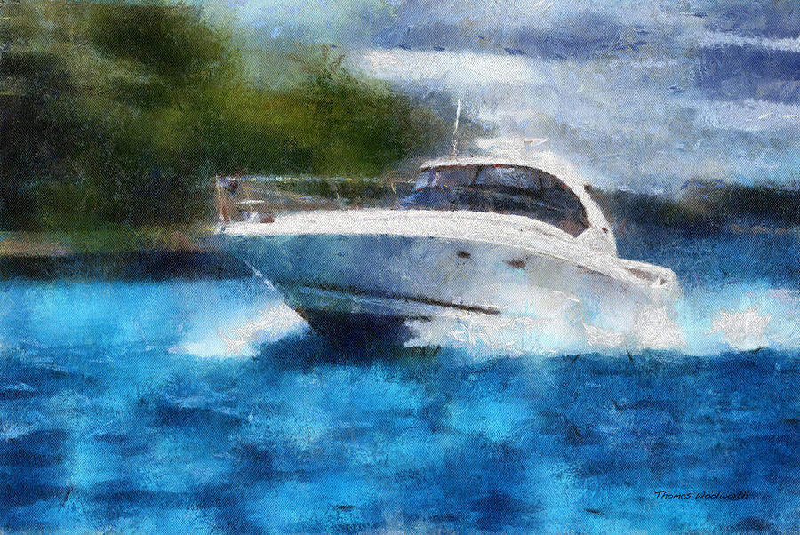 Speed Boat Watercolor Motor Sports Fast Boat Boys (Download Now) 