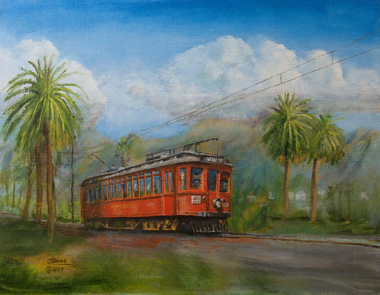 Los Angeles Painting - Speed Comfort Safety by Christopher Jenkins