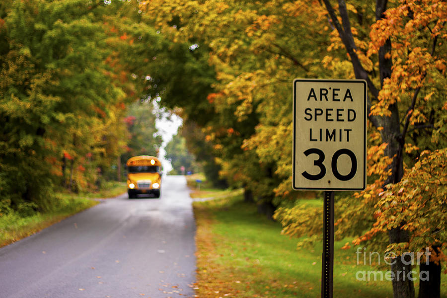 Fall Photograph - Speed Limit by Shishir Sathe