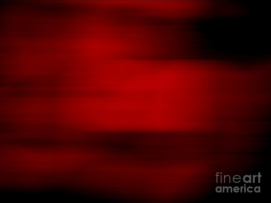 Abstract Digital Art - Speed of Red by Fei A