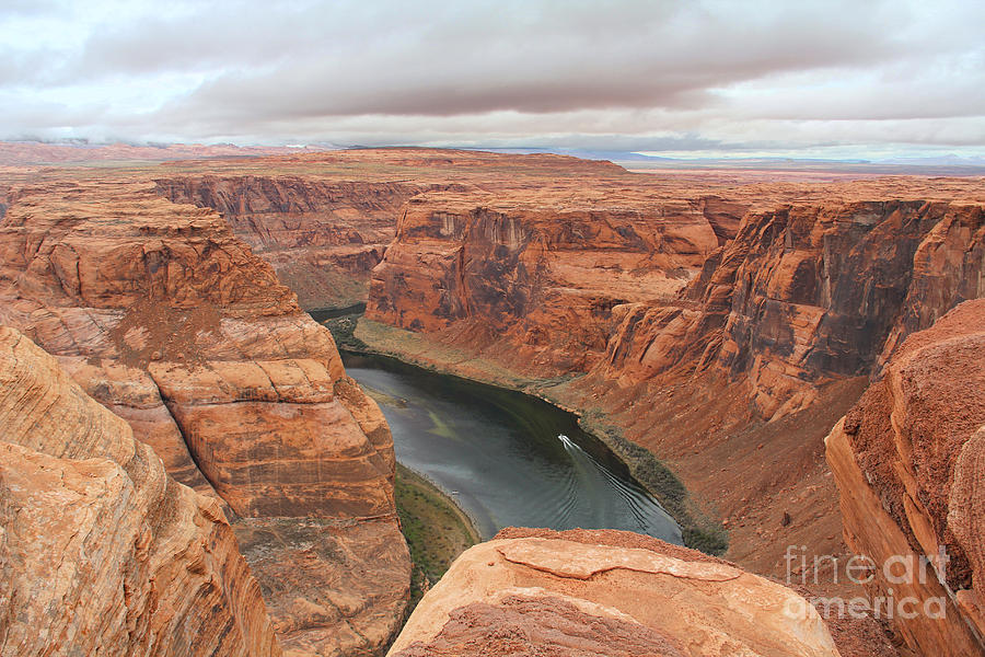 Speedboat at Horseshoe Bend Photograph by Jack Schultz