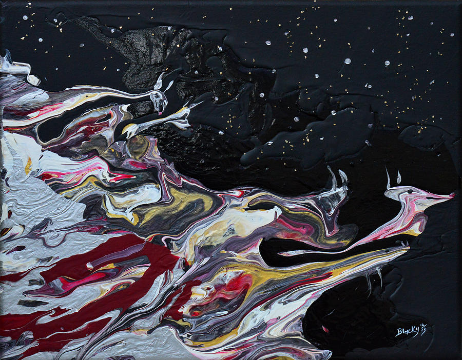 Speeding Into The Night Painting by Donna Blackhall