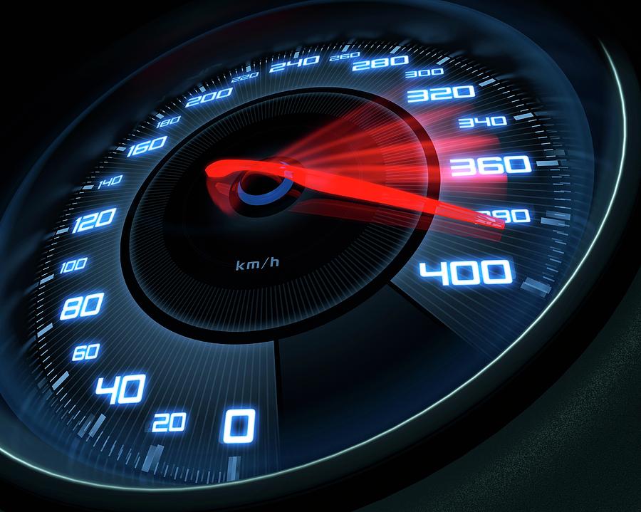 Speedometer Photograph by Ktsdesign/science Photo Library
