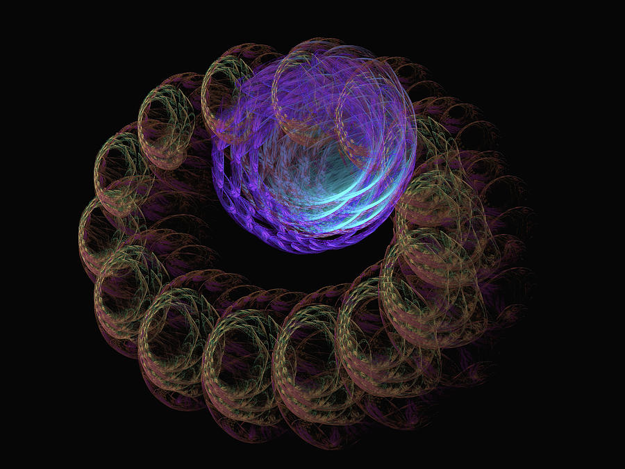 Sphere Basket Digital Art by Richard J Cassato