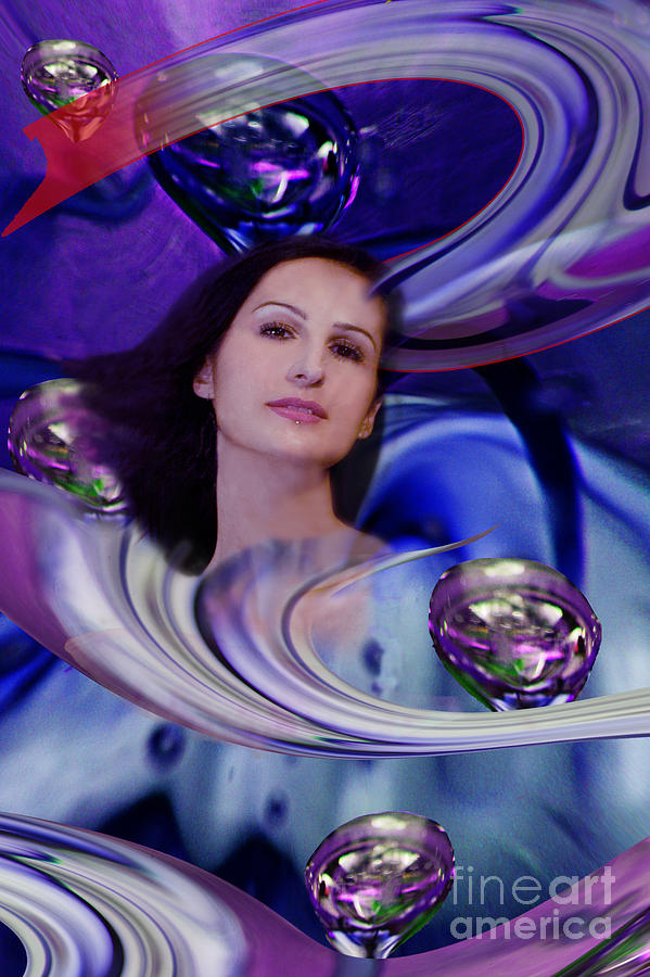 Fantasy Digital Art - Sphere schimmer by Angelika Drake