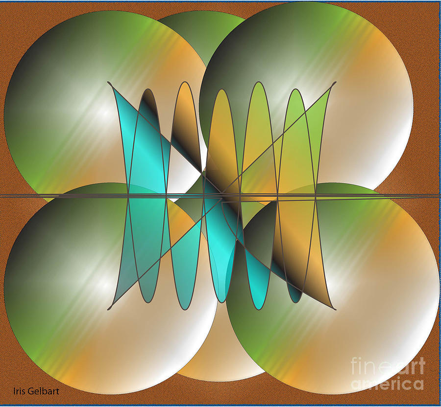 Spheres Digital Art by Iris Gelbart