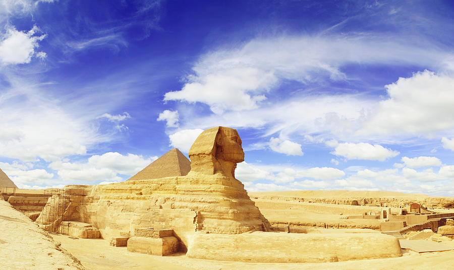 Sphinx Panorama Photograph by Powerofforever