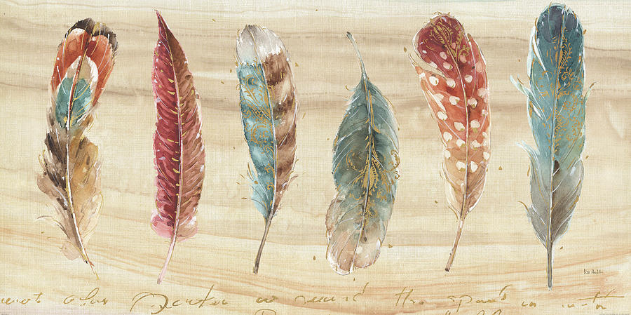 Feather Painting - Spiced Nature Xi by Lisa Audit
