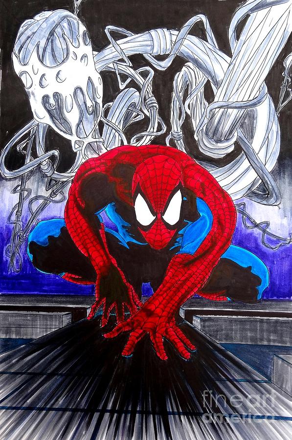 Spider-man Movie Drawing - Spider-Man HD by Moore Creative Images