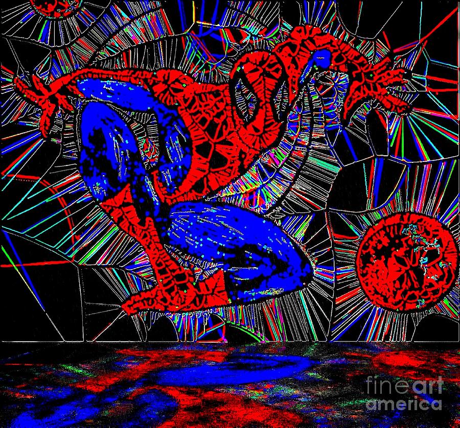 Spider-man Movie Painting - Spider-Man Out of The Web 2 by Saundra Myles