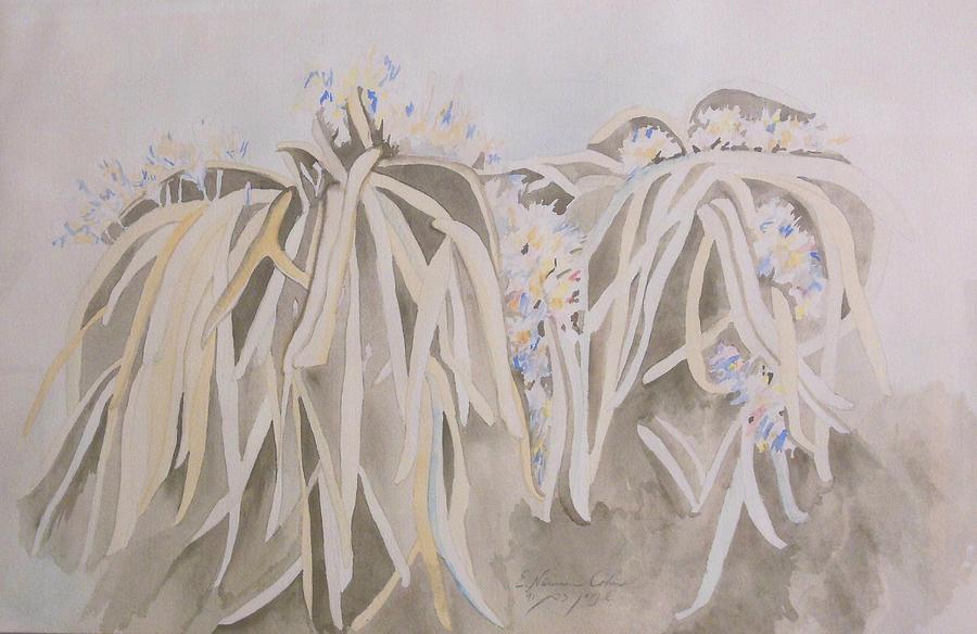 Spider Plants Painting by Esther Newman-Cohen