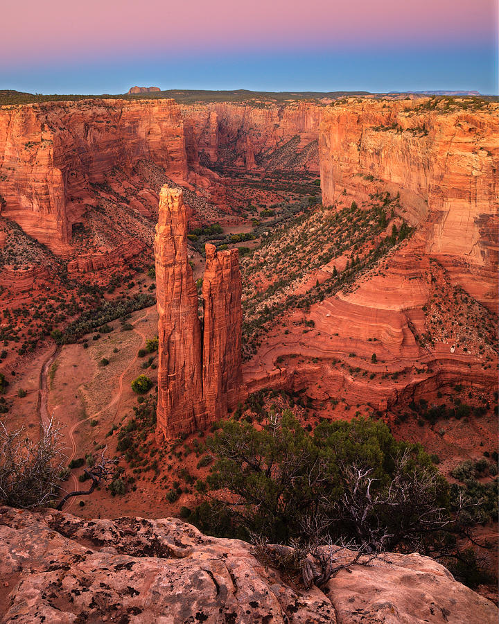 Spider Rock Sunset Photograph by Alan Vance Ley