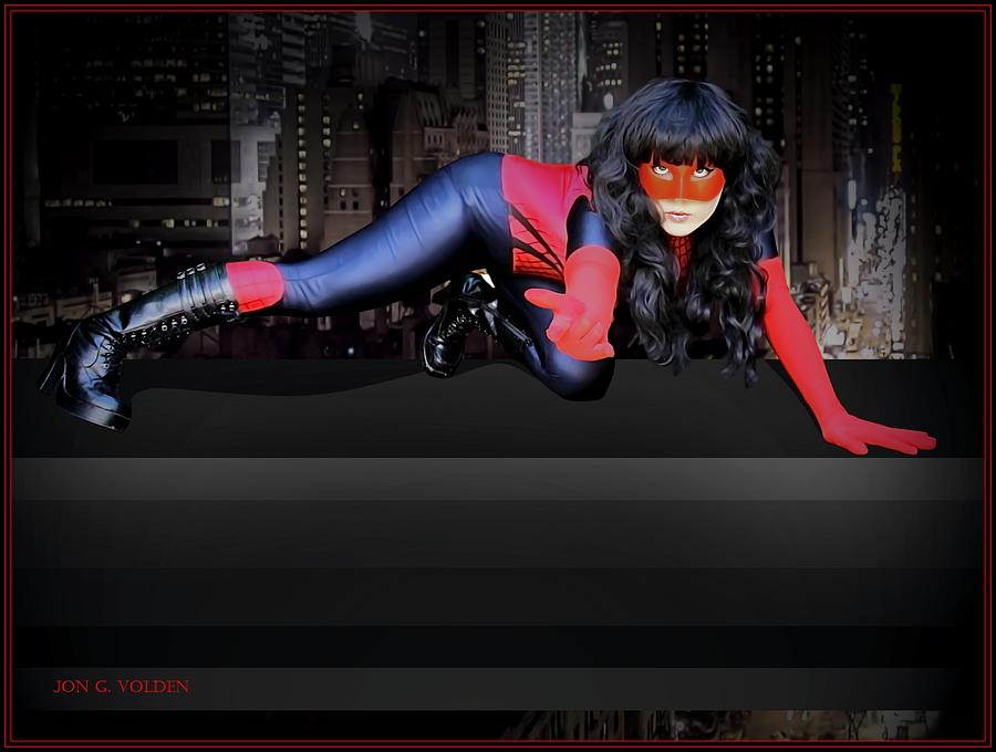 Spider Woman Ready For Action Photograph by Jon Volden