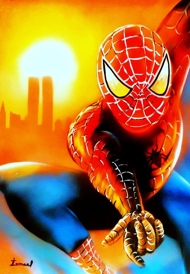 Spider-man Painting - Spiderman by Ismael Paint