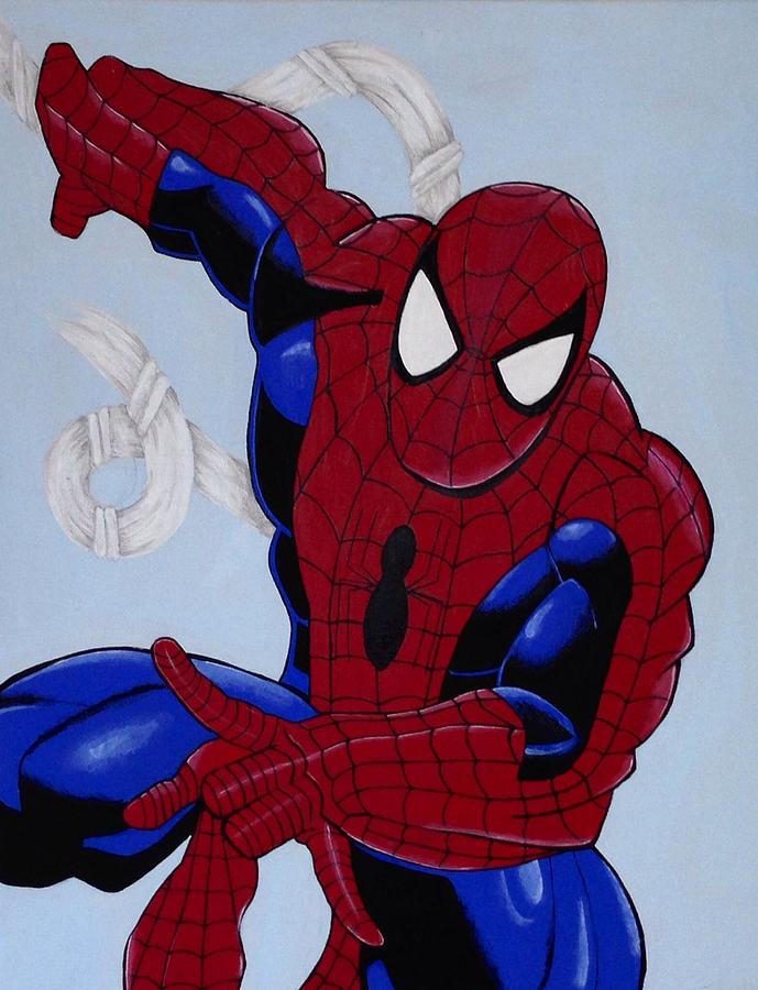 Spiderman Painting by Jamie Blackbourn