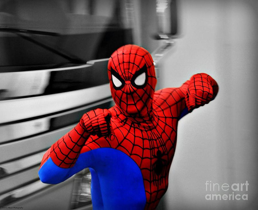 Spider-man Photograph - Spiderman by Lauren Blazer