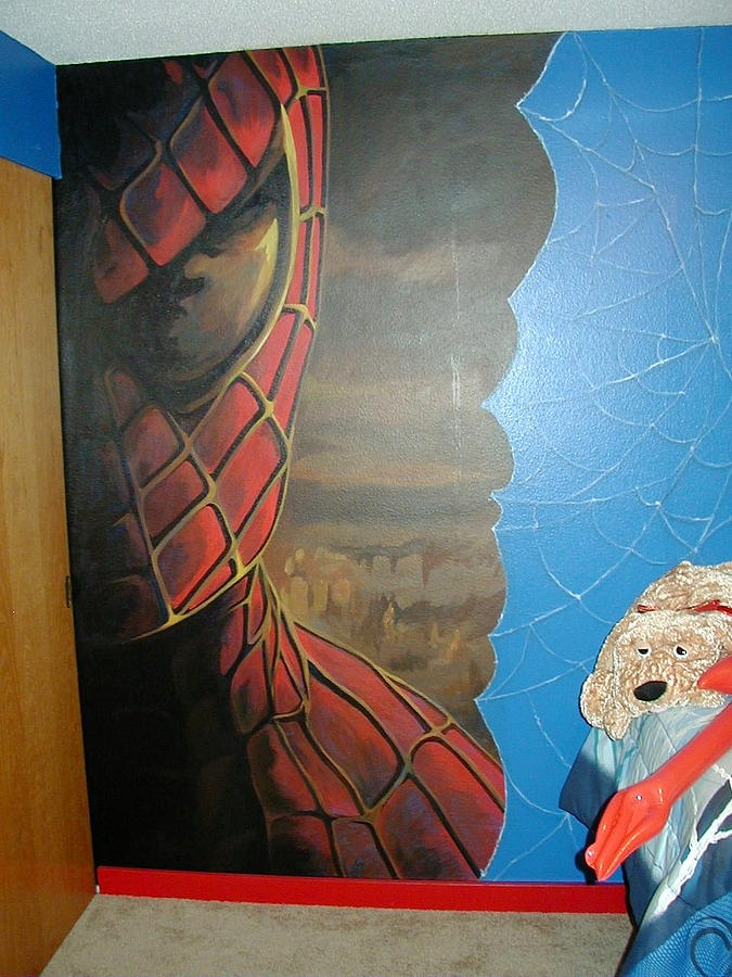 Spiderman Mural Painting by Tim  Joyner