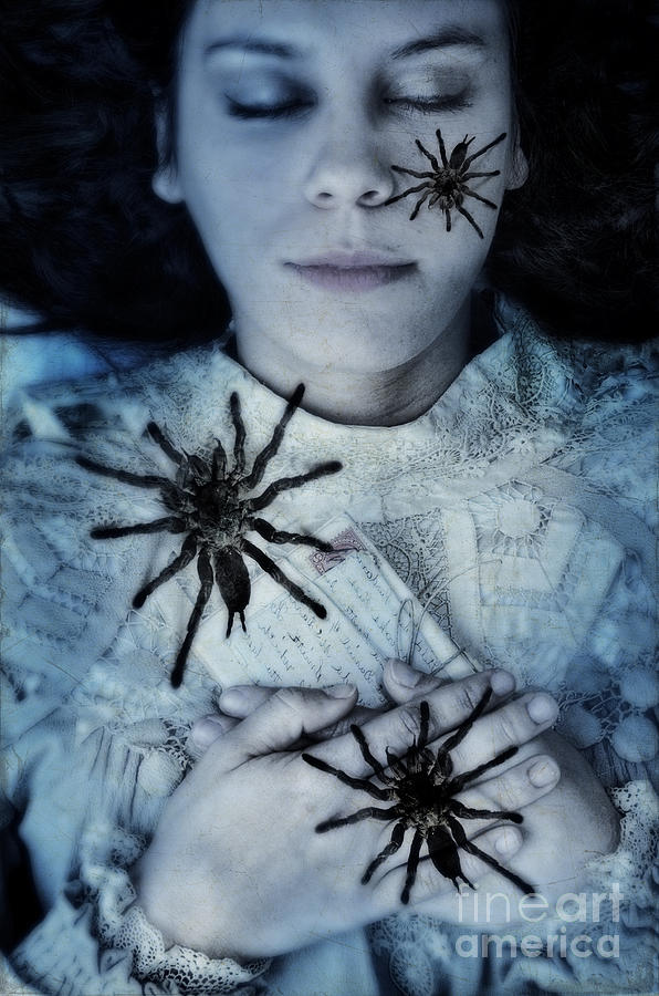 Spiders Crawling On A Woman Photograph By Jill Battaglia 0666