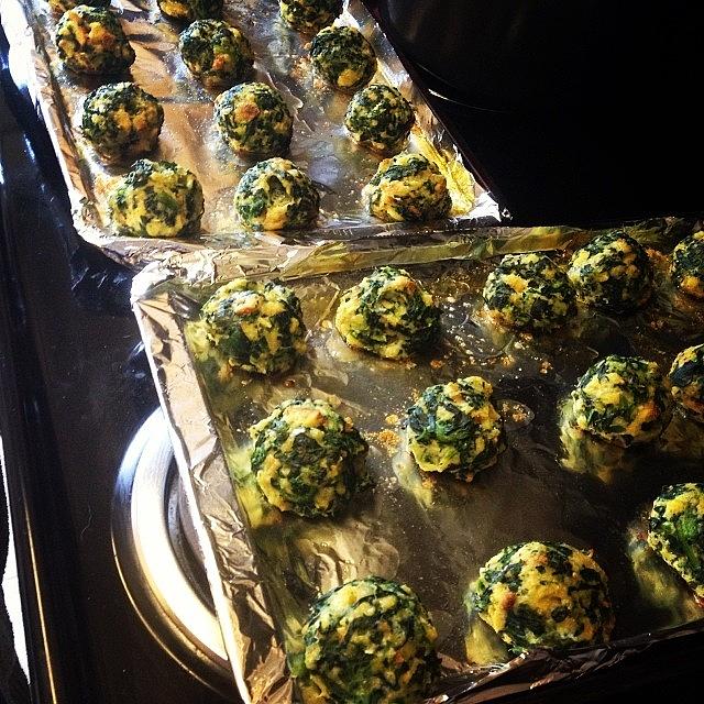 Spinach Balls! Yum Photograph by Melissa Lutes